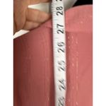 Adrienne Vittadini Women's XL Pink Textured Metallic Stripe Button Up Blouse Photo 9