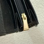 Furla Camellia Black Genuine Textured Leather Continental Wallet 8”X4” Photo 12