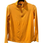 IBKUL Size Small Sun Protection Mock Neck Golf Shirt Long Sleeve Outdoor Orange Photo 0