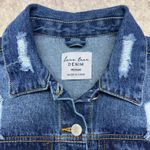 Love Tree Denim Distressed Blue Jean Jacket Women Medium Photo 2