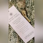 Chico's Chico’s Women Zenergy Zeema Olive Hooded Spring Zipup Snakeskin Print Jacket Photo 9