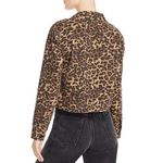 Aqua‎ Bloomingdale's Cheetah Leopard Animal Print Denim Jacket EUC Size XS Photo 1