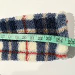 Style & Co . Blue Plaid Fleece Hoodie cowl neck size M Photo 6