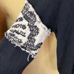 We The Free Free People  Woman's Textured Black White‎ Hoodie Oversized Size SM Photo 2