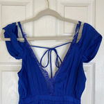The Jetset Diaries Bamako Escape Mini Dress Cobalt Blue Size XS Party Beachy Photo 4
