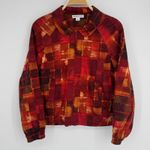 Pendleton Zip Front Jacket Size Medium Multicolor Abstract Pockets Artsy Retro Photo 1