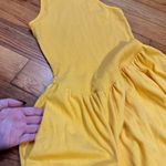 Vtg bright yellow maxi dress Size 10 Photo 5
