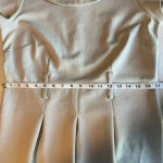 Adrienne Vittadini  Neutral Sheath Dress Size 10 Beige Short‎ Sleeve Minimalist Photo 8
