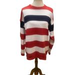 Babette and Partners Vintage Patriotic Striped Crewneck 100% Cotton Made in USA Red Size undefined Photo 5