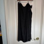 Westbound Beach Black Floral Embroidered Wrap Midi Skirt OS Size undefined Photo 9