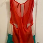 Final Touch Tan Tunic Top Woman Color Block M Photo 1