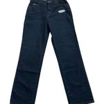 Lee  Jean Dark Wash High Rise Stretch Relaxed Fit Straight Leg Denim Size 10 Long Photo 0