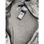 Tommy Hilfiger Metallic Silver Shine Jacket Windbreaker XL Photo 8