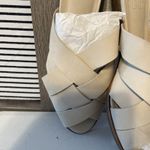 NEW Bird of Flight Slip Ons Shoes Womens Size 8B Tan Suede Feel Wood Heel Photo 8