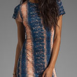 Derek Lam Like New  10 CROSBY Snake Print Tee Shirt Dress Photo 0