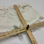 AGOLDE  Shorts Womens Size 25 Parker White Denim Cutoff Frayed Hem Distressed Photo 7