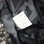 Winter Coat Margaret M Black and White Tweed Chevron Button Up w/ Belt Sz 4 GUC Photo 6