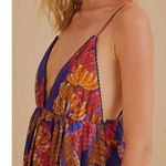 Farm Rio 💕💕 Blue Forest Mosaic Sleeveless Maxi Dress ~ Large NWT Photo 2