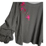 DJ & Juju Embroidered Top Black Size XL Photo 3