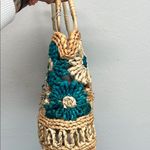 Haute Hippie  | Teal Floral Tote Bag Photo 6