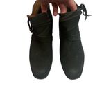 BORN Gray Leather Ankle Boots Unisex Size 11 Comfort Casual Block Heel Photo 1