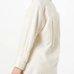 Abercrombie & Fitch  Oversized Linen-Blend Button Down Shirt Size XS Ivory Cream Photo 1