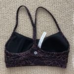 Lululemon Flow Y Bra Nulu Spanish Rose Lacescape Pink Black Size 4 Soft Like New Photo 9