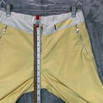 Nike VTG Y2K  71 Yellow Ankle Track Pants Athletic Nylon Zip Pockets Women's S Photo 11