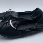 Karl Lagerfeld NWB  Paris Velma Ballet Flat black leather bow size US 11M EU 42 Photo 0