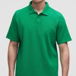 Lululemon  Pique Short-Sleeve Polo Men - Size Medium - Raceway Green Photo 0