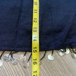 Jason Wu  Linen blend Beaded Fringe Shell Crop Top Black Size 10 NWT Fun Lined Photo 14