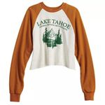 SO NWT,  Lake Tahoe Graphic Raglan Tee, Sz L Photo 1