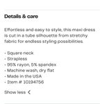 Velvet Torch strapless maxi dress Photo 6