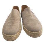 Stuart Weitzman  Nugal Napa Espadrille Slip on Sneaker Size 9M Tan Suede Photo 2