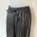 Soho Girls Soho Girl Faux Leather Black Joggers in Size Large Photo 4