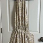 Fate woman’s mini Yellow purple patterned dress size small Gold Photo 2