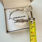 Macy's RH Macy’s & Co 925 Sterling Silver with 1/6 carat Diamond adjustable Bracelet Photo 3