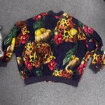 Silk Club Floral Hawaiian Bomber Style Jacket XL XXL Yellow Photo 7