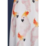 Corey Lynn Calter Zola Midi Dress‎ XS Spring Summer Parrot Animal Halter Neck White Photo 2