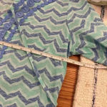 Vineyard Vines  Whale Tail Chevron Print Tunic Cover Up Cotton Blue Size Small Photo 10