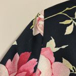 HOBBS London Rita Rose coat Floral navy spring dress size 12 snap Pink Photo 12