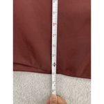 ZARA Women's Shift Dress Solid Burgundy Size Medium Long Sleeve Knee Length Photo 6