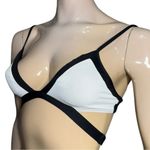 l*space L* Women’s Size S Black White Colorblock Cut Out Bikini Top Photo 1