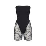 SKIMS  Ultra Fine Lace strapless onesie Bodysuit Photo 1