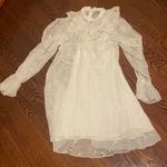 Urban Outfitters UO Prarie Mock Neck White Lace Ruffle Dress Photo 0