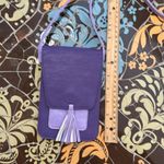 LAVENDER & PURPLE CROSSBODY PHONE/WALLET BAG. Photo 4