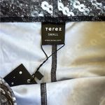 Terez NWT  Silver Sequin Patterned Leggings Size Small Retail $75.00 Photo 4