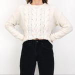 American Eagle AEO Cable-Knit Chenille Sweater | Size S Photo 2