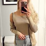 The Limited  Tan Sweater Tank & Cardigan Matching Set Photo 0