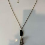 Kendra Scott Rayne Long Black and Gold Tassel Necklace Photo 1